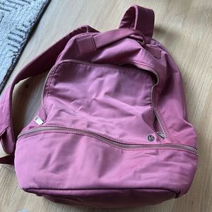 Lululemon pink/mauve city adventurer backpack